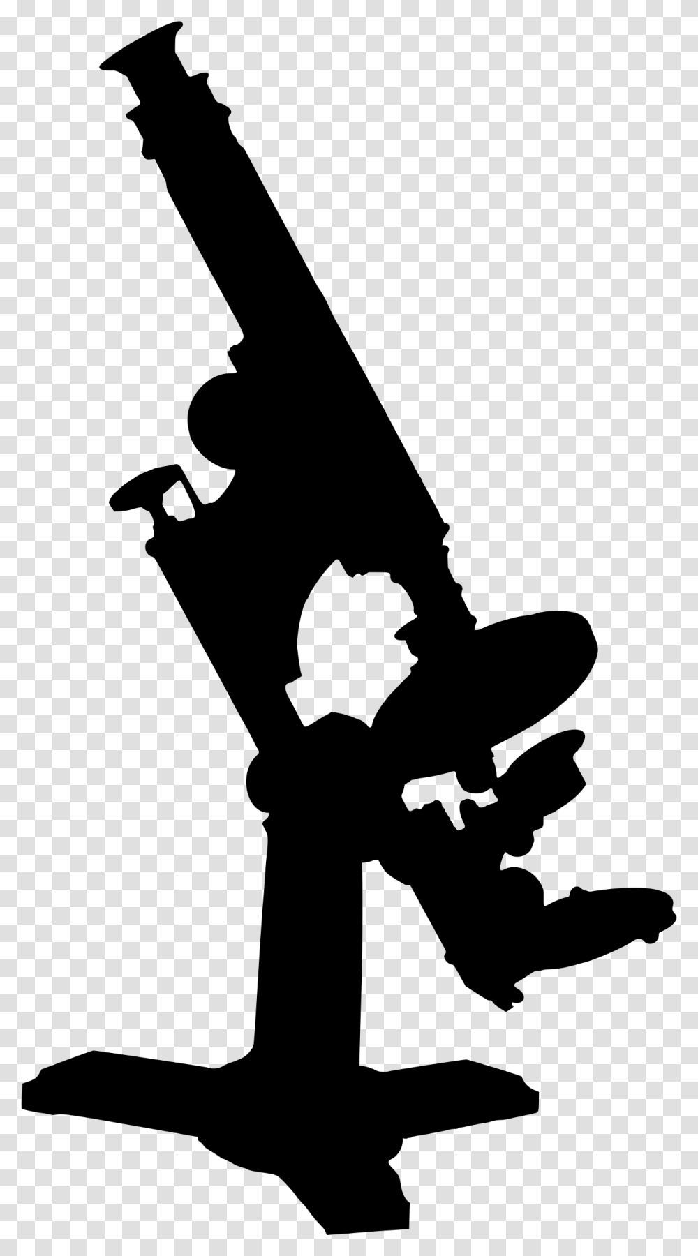 Microscope Silhouette Clip Arts Mikroskop Siluet, Gray, World Of Warcraft Transparent Png