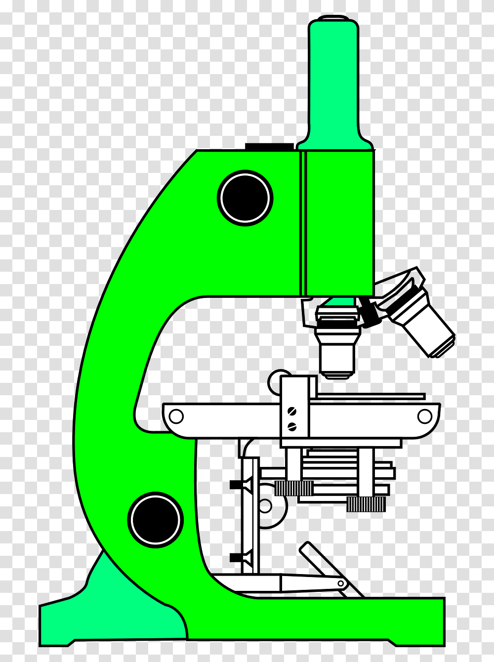 Microscope Template, Tool, Robot Transparent Png