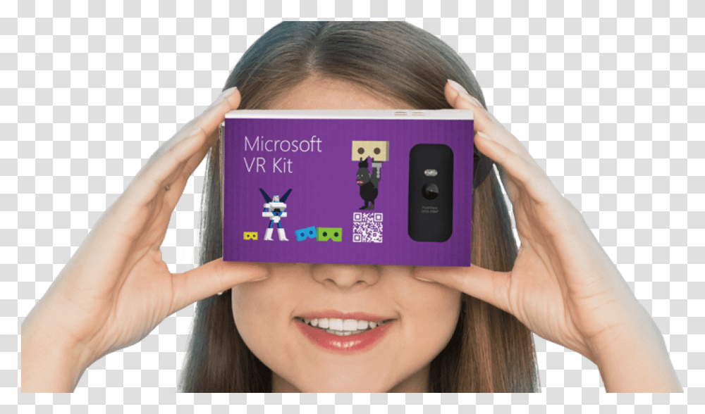 Microsoft Cardboard, Person, Face, Mobile Phone Transparent Png