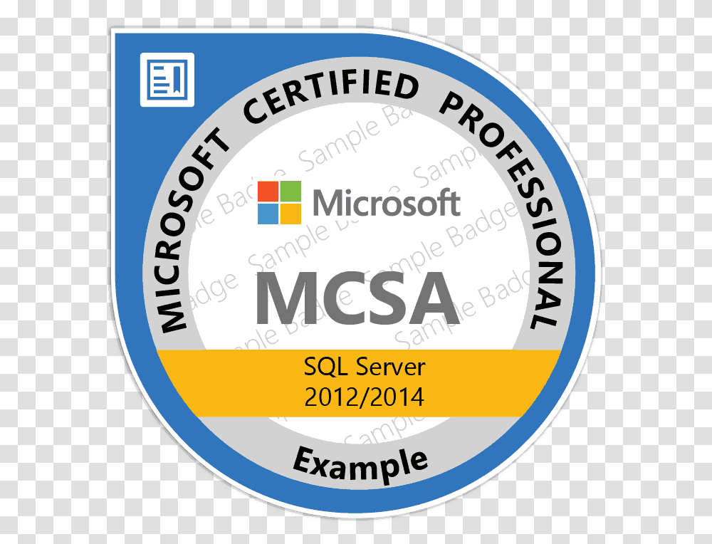 Microsoft Certification Training Courses & Practice Test Mcse Logo, Label, Text, Sticker, Word Transparent Png
