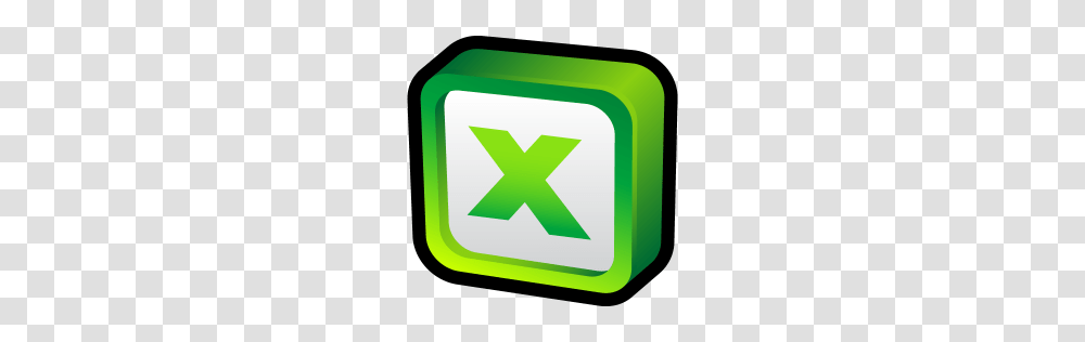 Microsoft Excel Icon Cartoon Addons Iconset Hopstarter, First Aid, Recycling Symbol, Green Transparent Png