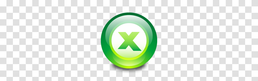 Microsoft Excel Icon, Green, Recycling Symbol, Logo Transparent Png