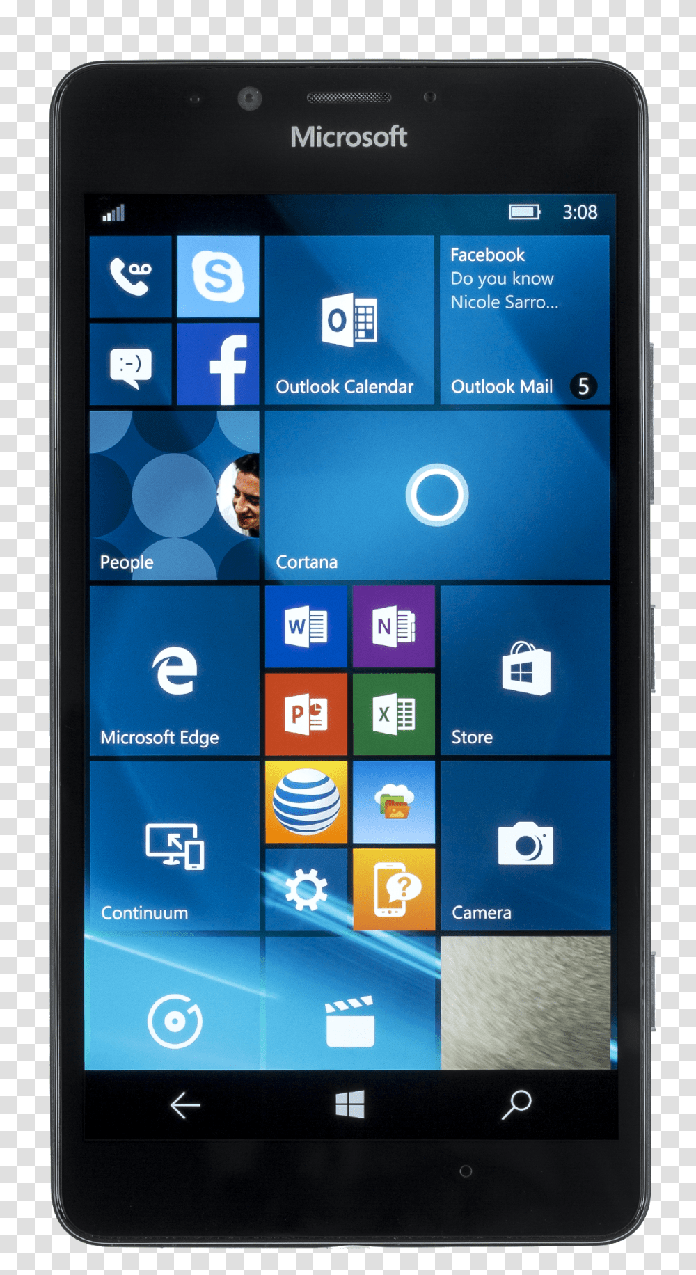 Microsoft Lumia 950 Smartphone Lenovo Softbank 503lv Transparent Png