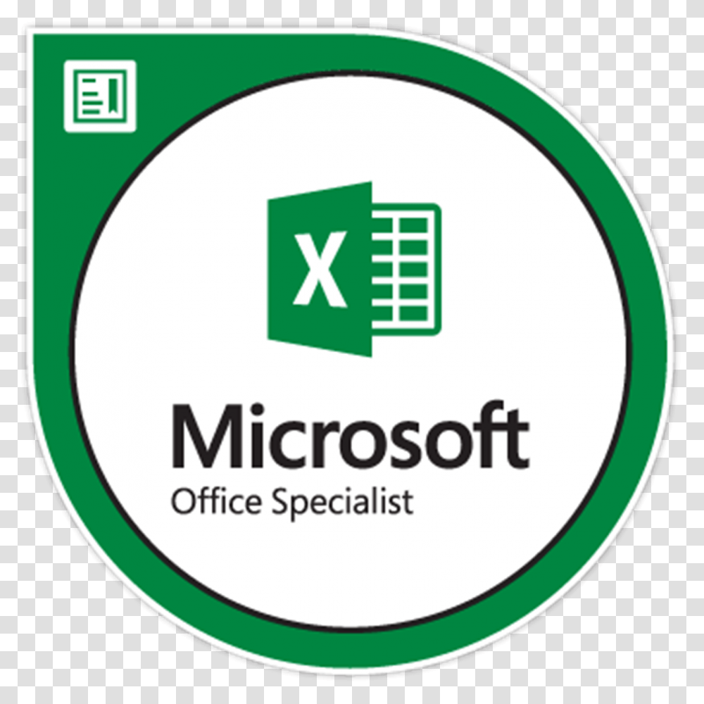 Microsoft Office Specialist Excel, Label, First Aid Transparent Png