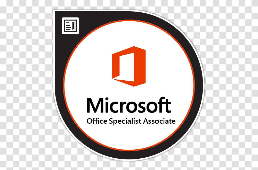 Microsoft Office Specialist Master, Label, First Aid, Sticker Transparent Png