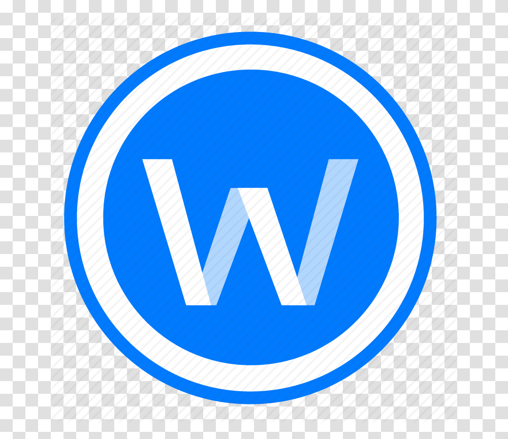 Microsoft Office Word Icon Free Download On Iconfinder Icon Word Flat Circle, Symbol, Logo, Trademark, Sign Transparent Png