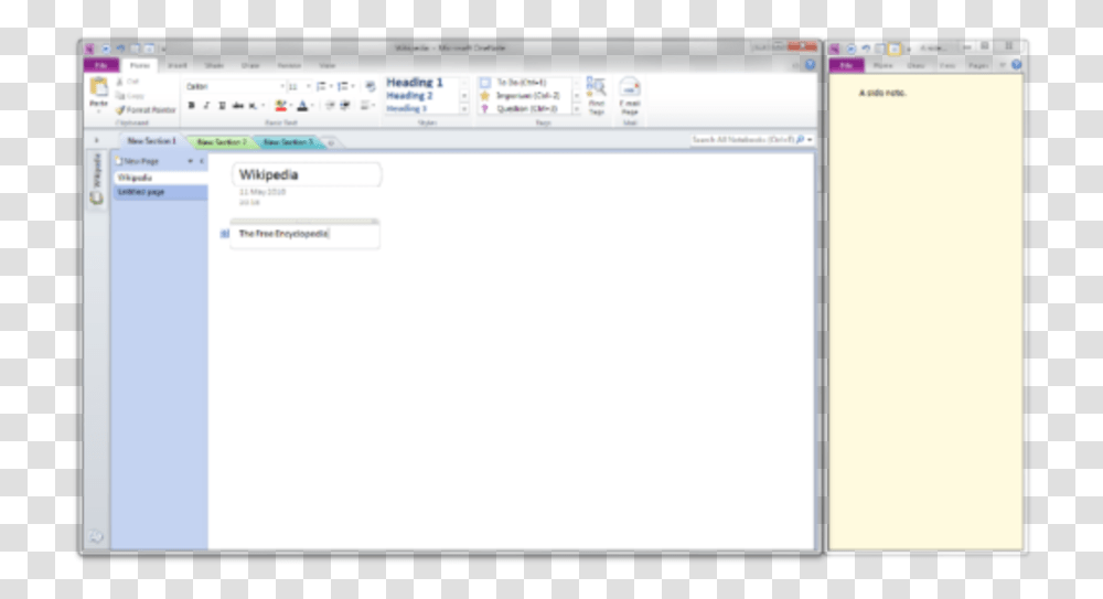Microsoft Onenote 2010, Word, File, Webpage Transparent Png