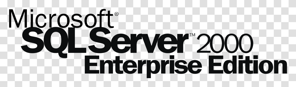 Microsoft Sql Server 2000 Logo Sql 2000 Logo, Trademark, Word Transparent Png