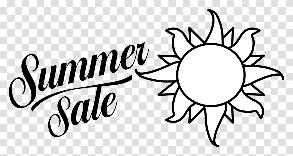 Microsoft Summer Sale Logo Black And White Summer Sale Free Clip Art, Nature, Outdoors, Stencil, Flare Transparent Png