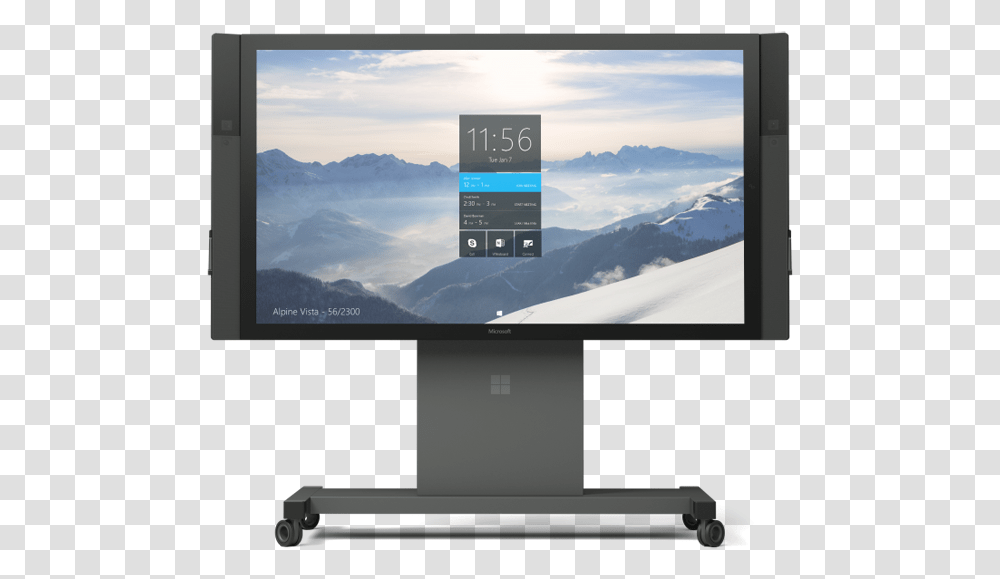 Microsoft Surface Hub 84 Stand Microsoft Surface Hub, Monitor, Screen, Electronics, Display Transparent Png