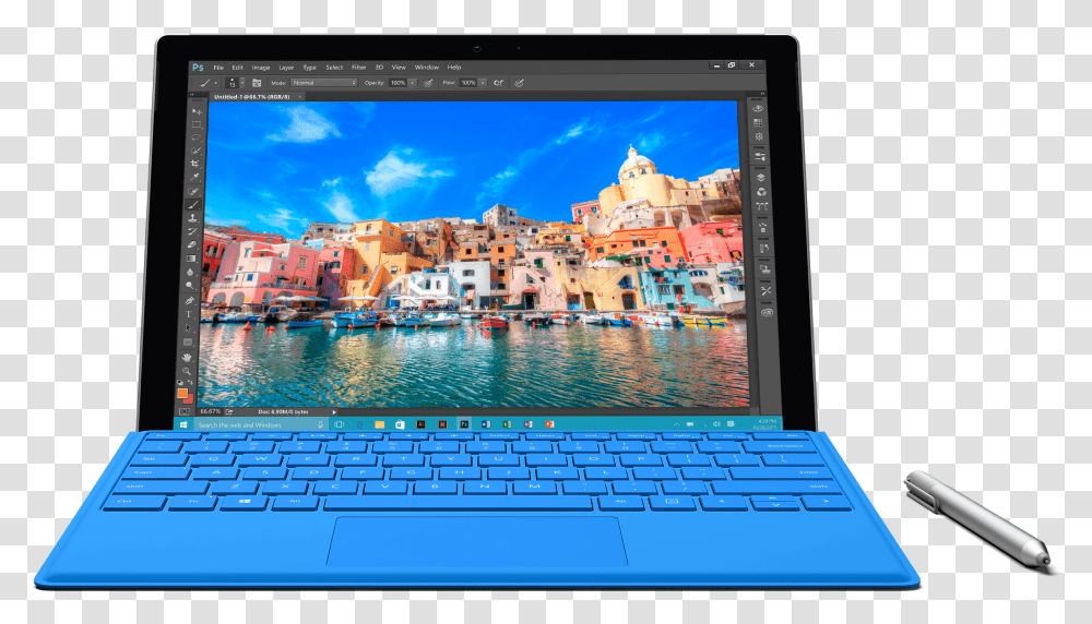Microsoft Surface Pro 4 Blue Microsoft Surface Pro 4 256gb Intel Core, Computer, Electronics, Pc, Tablet Computer Transparent Png