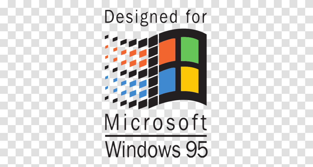 Microsoft Windows 95 Logo, Word, Poster, Clock, Digital Clock Transparent Png