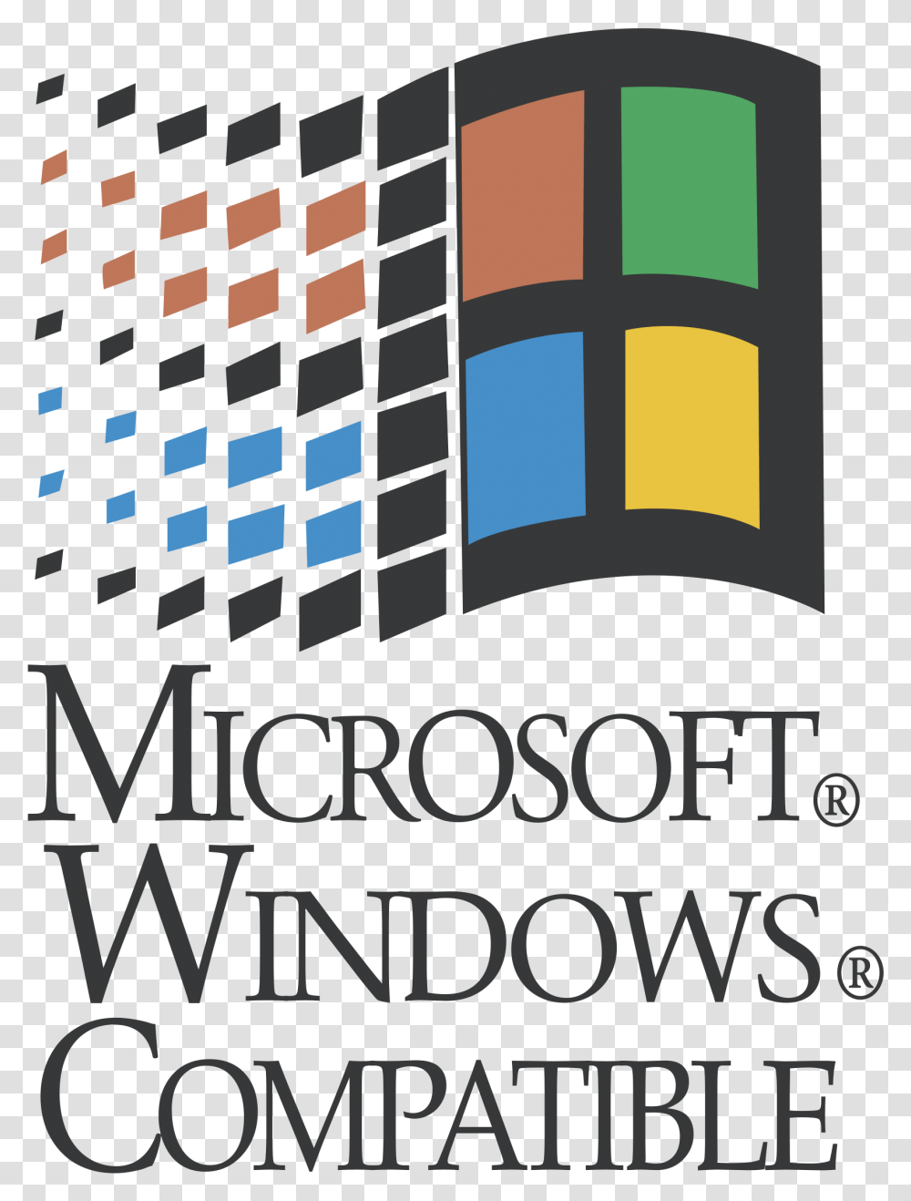 Microsoft Windows Compatible Logo Windows 95 Start Icon, Urban, City, Building, Architecture Transparent Png