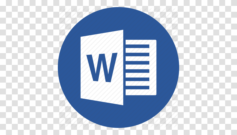 Microsoft Word Icon Image, Label, Postal Office Transparent Png
