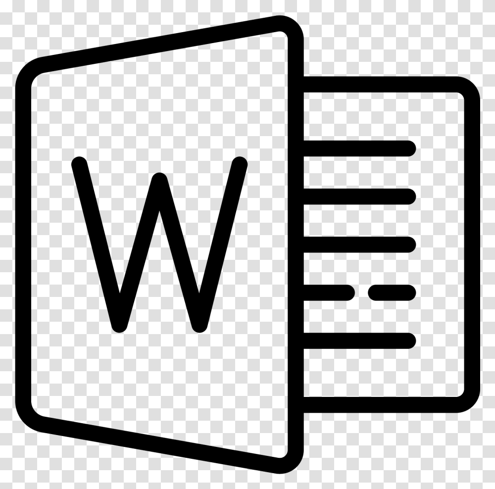 Microsoft Word Icon Microsoft Word Logo White, Gray, World Of Warcraft Transparent Png