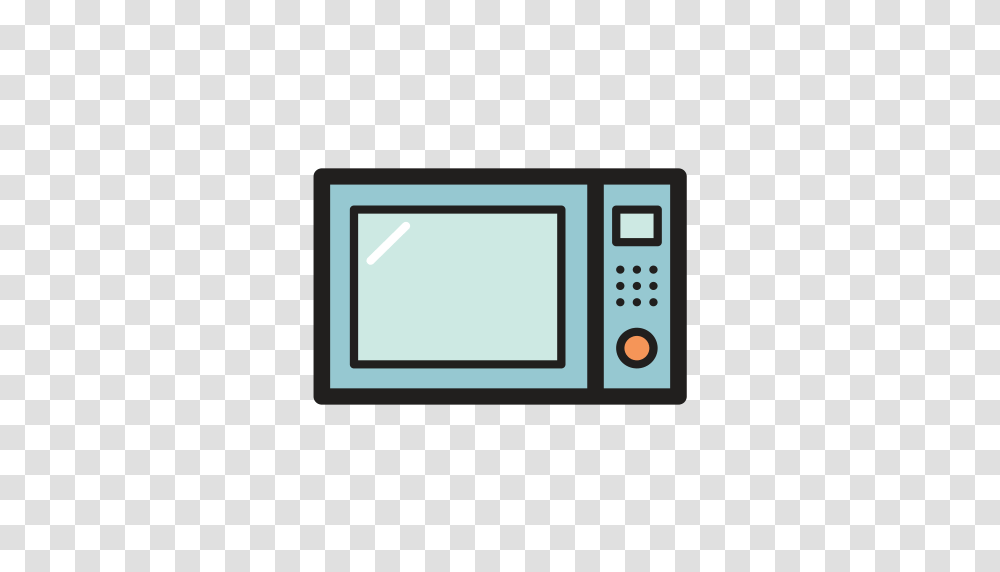 Microwave Oven Household Electric Appliances Fill Icon With, Monitor, Screen, Electronics, Display Transparent Png
