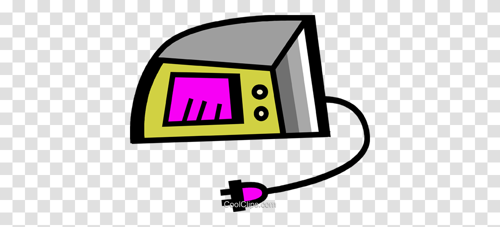 Microwave Oven Royalty Free Vector Clip Art Illustration, Word, Monitor, Screen, Electronics Transparent Png