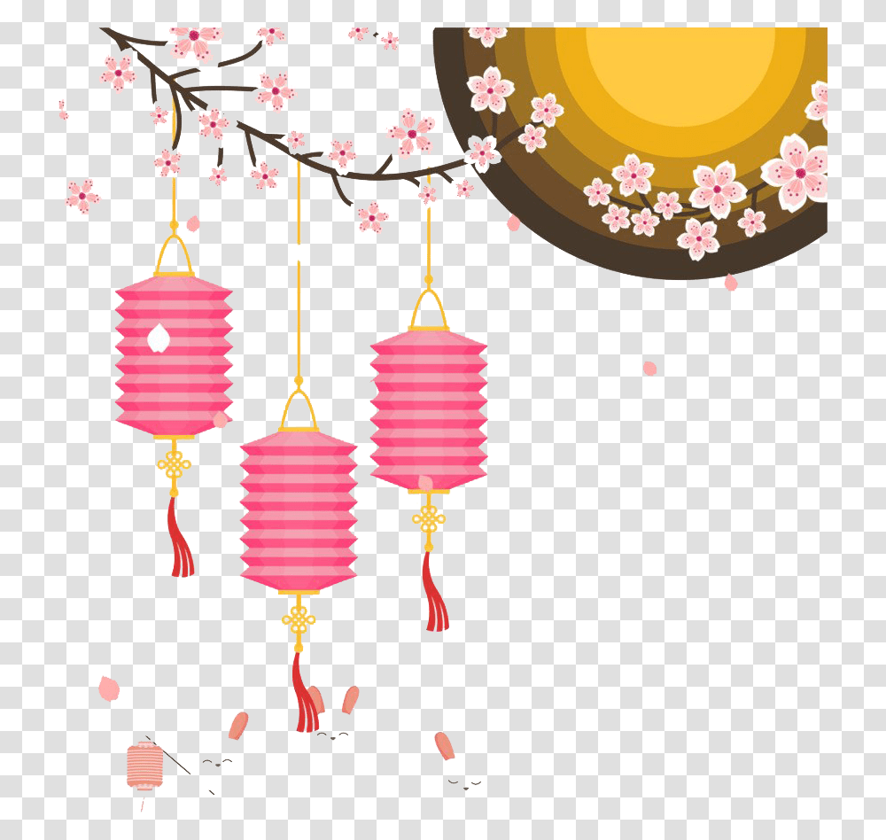 Mid Autumn Festival Free Download Arts Lantern Clip Art For Chinese New Year, Chandelier, Lamp, Graphics, Light Transparent Png