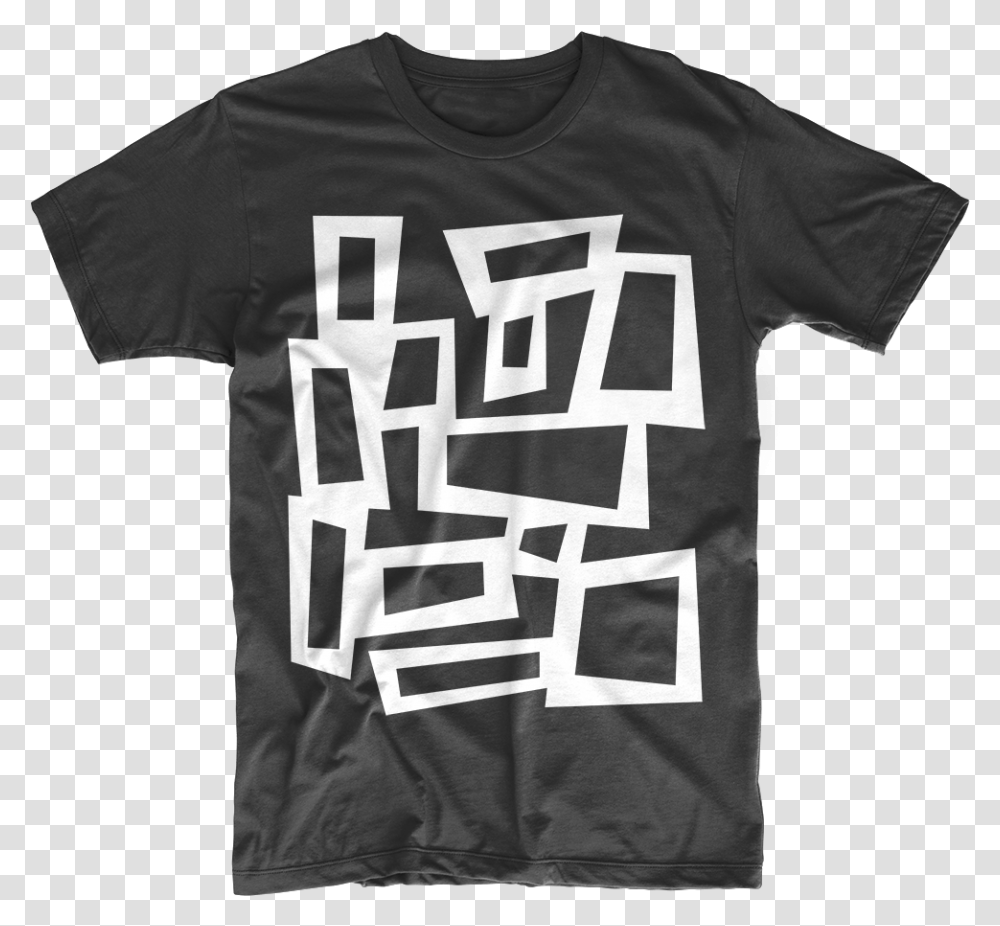 Mid Century Modern Abstract Squares T Shirt, Apparel, T-Shirt Transparent Png