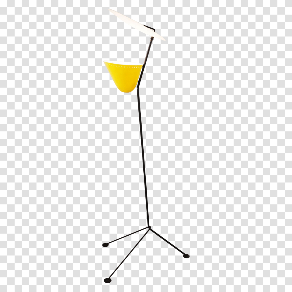 Mid Century Modern Floor Lamp With Tripod Base And Up Light, Cocktail, Alcohol, Beverage, Spire Transparent Png