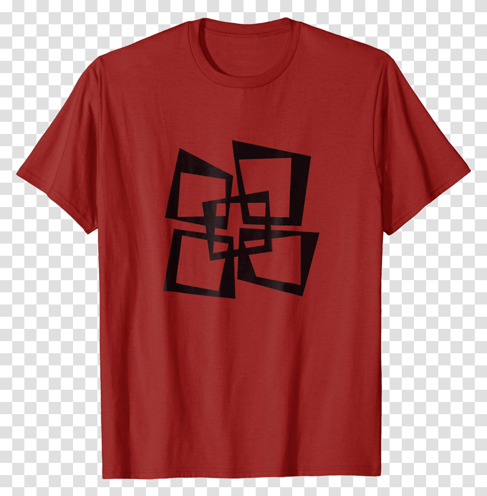 Mid Century Modern Offset Squares T Shirt T Shirt, Apparel, T-Shirt, Sleeve Transparent Png