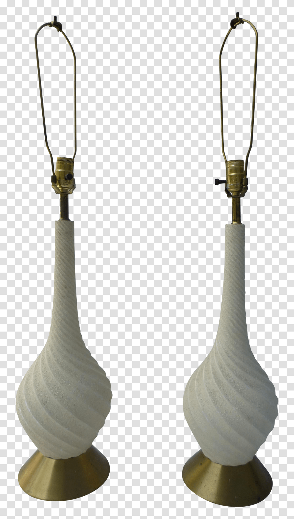 Mid Century Retro Plaster Lamp Transparent Png