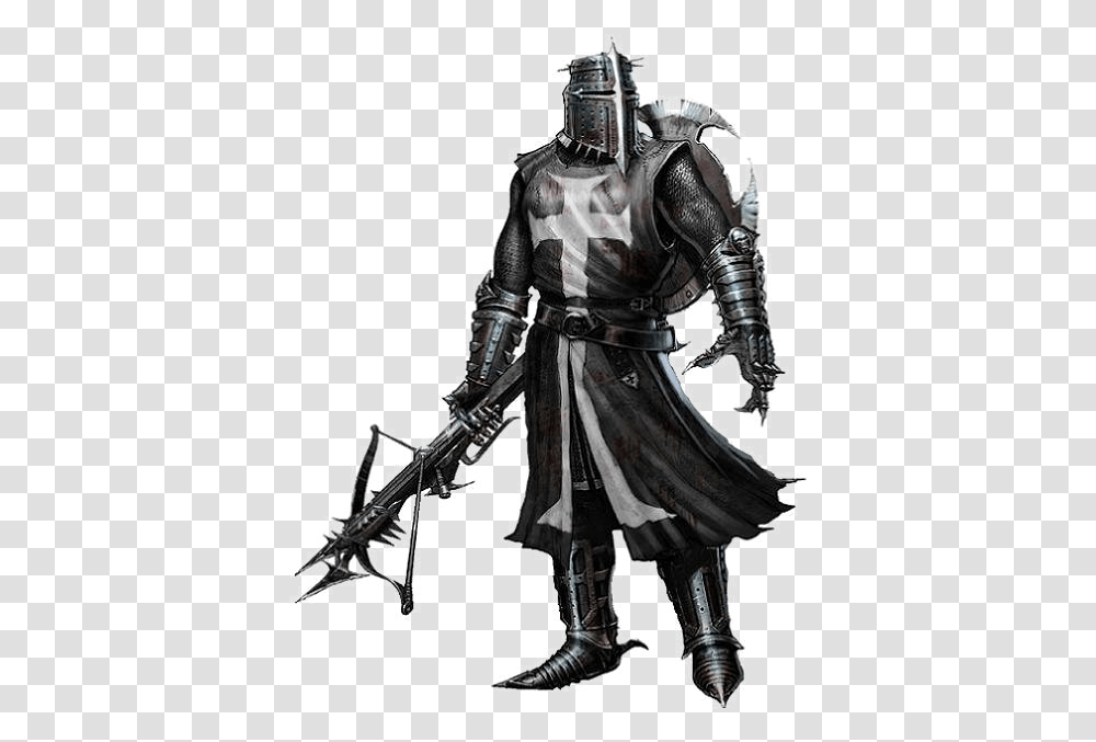 Middle Ages Crusades Black Knight Black Knight Medieval, Person, Human, Armor, Samurai Transparent Png