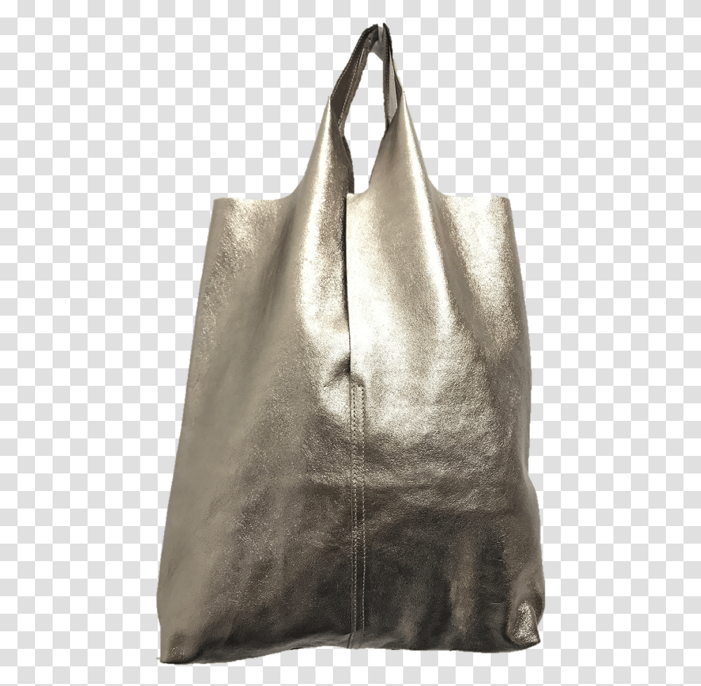 Middle Cut L003 Metallic Gold Tote Leather Shopping Tote Bag, Home Decor, Linen, Sack Transparent Png