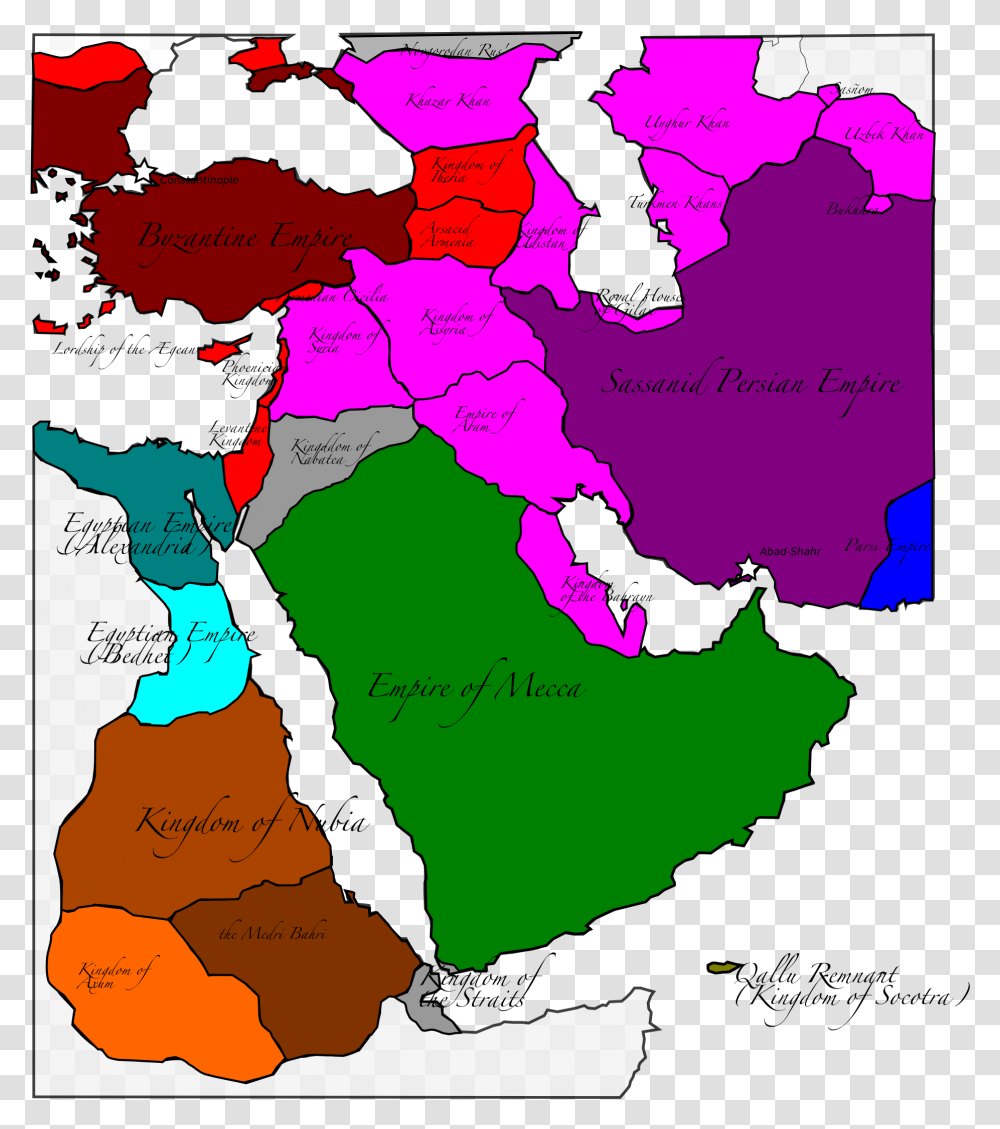 Middle East After Qallu Collapse Alternative History Middle East, Map, Diagram, Plot, Atlas Transparent Png