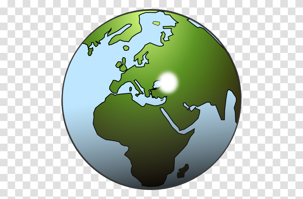 Middle East And Africa Map Svg Clip Arts World Map Green Globe, Outer Space, Astronomy, Universe, Planet Transparent Png