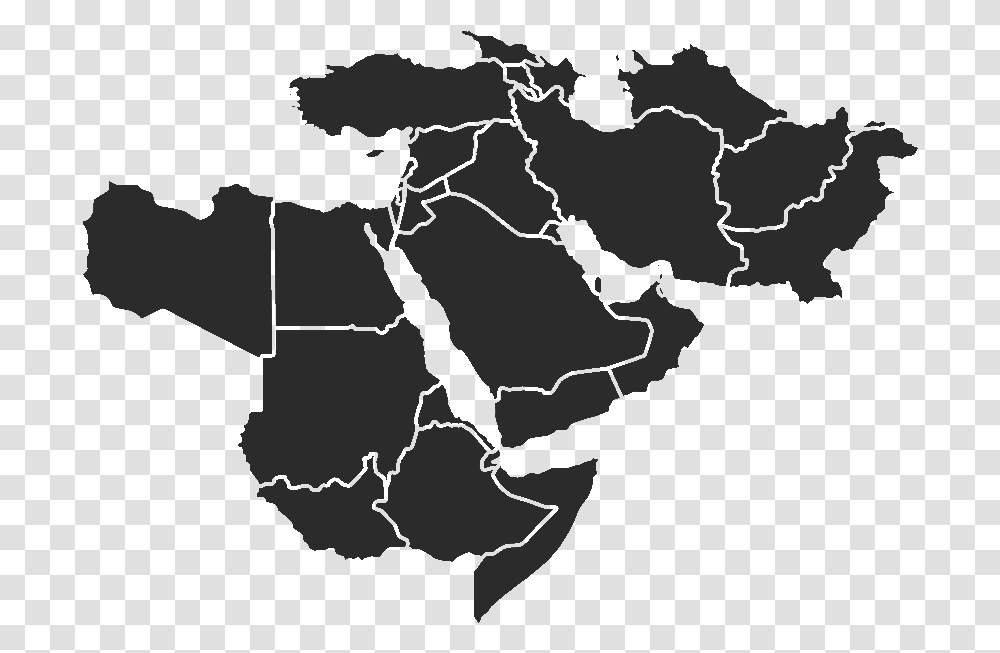 Middle East And North Africa, Map, Diagram, Atlas, Plot Transparent Png