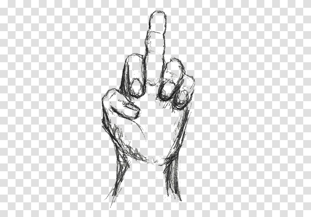 Middle Finger Sketch, Glass, Crystal, Accessories, Accessory Transparent Png