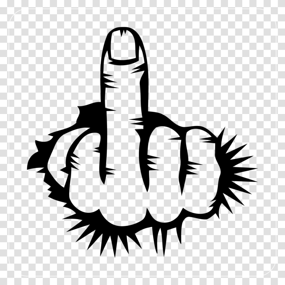 Middle Finger Through Wall, Mousepad, Mat Transparent Png