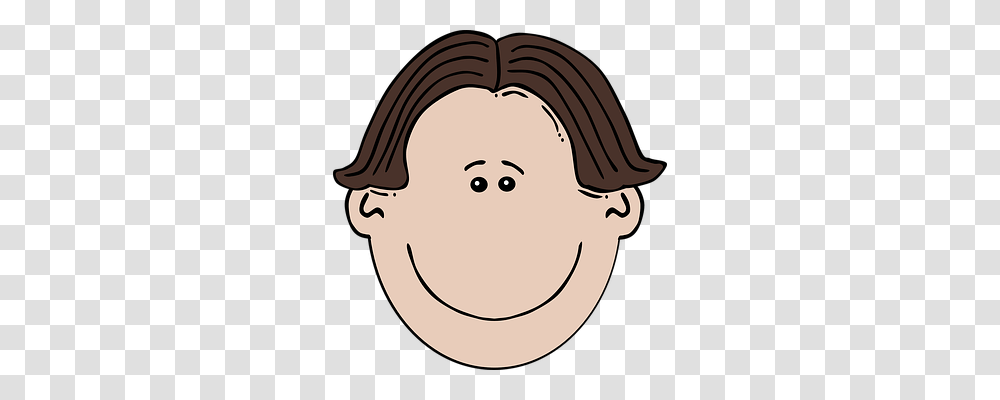 Middle Part Person, Face, Head, Drawing Transparent Png
