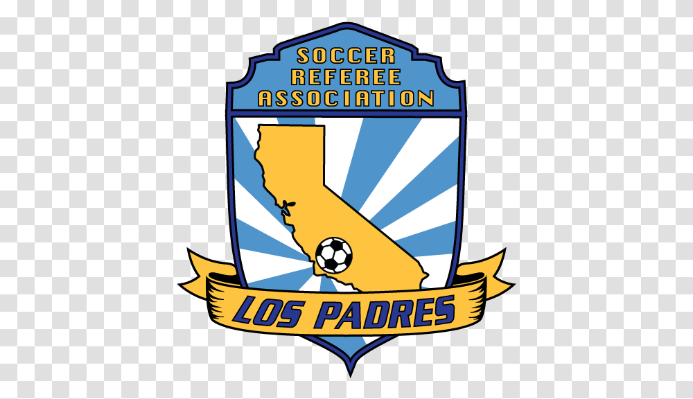 Middle School Games Los Padres Soccer Referee Association Vertical, Logo, Symbol, Trademark, Badge Transparent Png