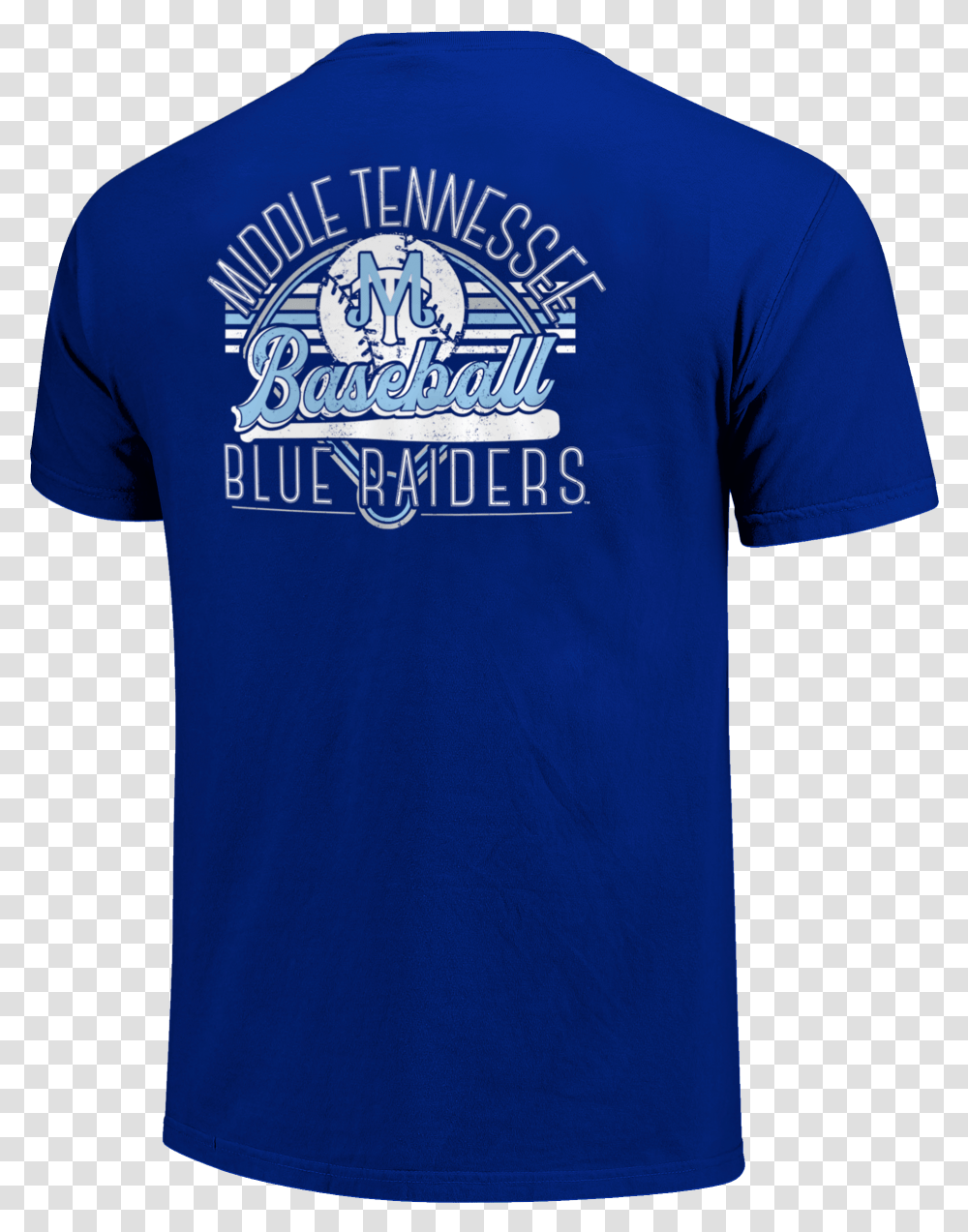 Middle Tennessee Baseball Field Stripes Tshirt Active Shirt, Apparel, T-Shirt, Logo Transparent Png