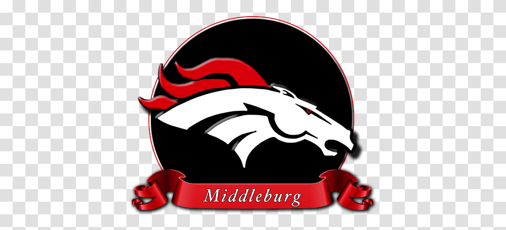 Middleburg Football Symbol Denver Broncos Logo 614x460 High Resolution Denver Broncos Logo, Helmet, Clothing, Dragon, Label Transparent Png