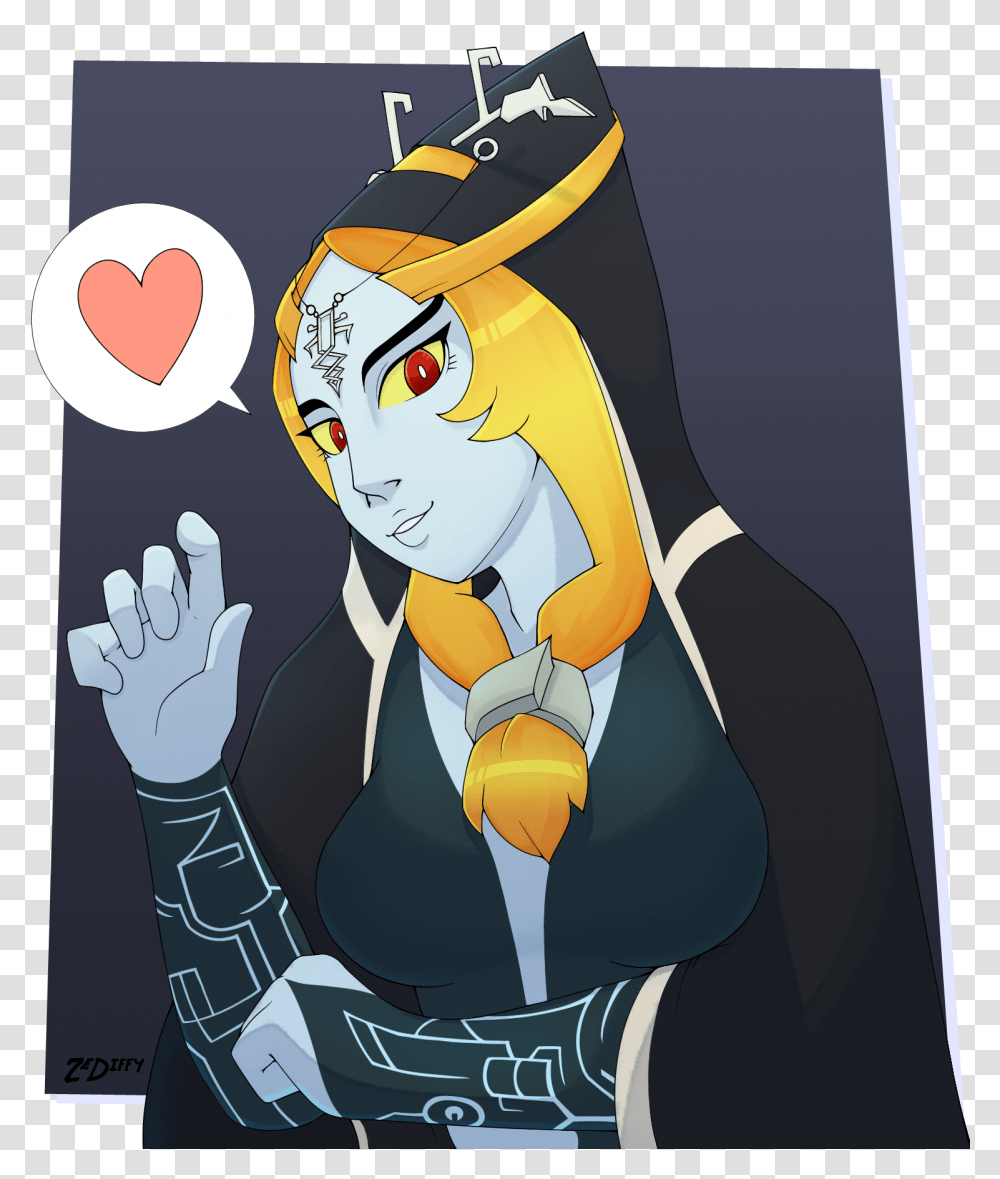 Midna Loves You By Zediffy Fictional Character, Hand, Advertisement, Poster, Graphics Transparent Png