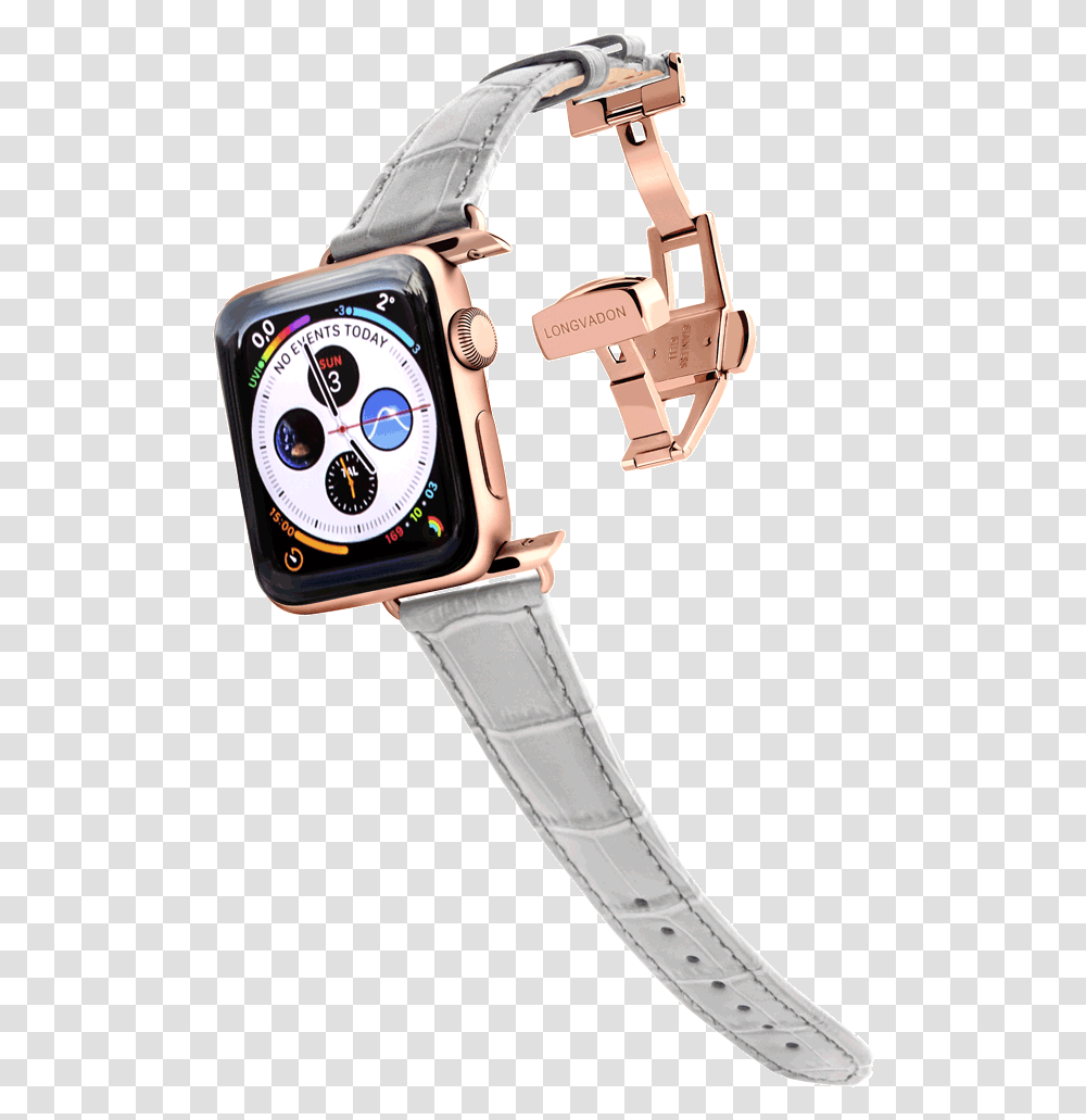 Midnight Black Leather Apple Watch Band Apple Watch Black Leather Strap, Wristwatch Transparent Png