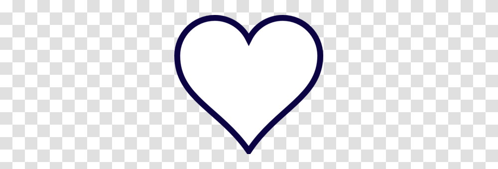 Midnight Blue Outline Heart Clip Art Transparent Png