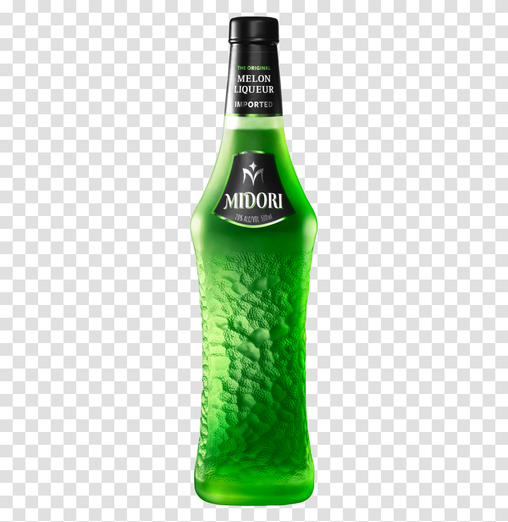 Midori Melon Liqueur, Bottle, Beverage, Drink, Alcohol Transparent Png