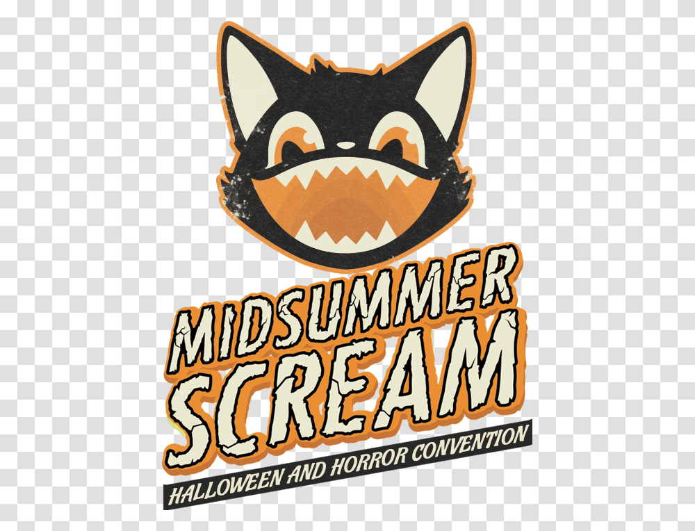 Midsummer Scream Cat Clipart Download Poster, Advertisement, Flyer, Paper, Brochure Transparent Png