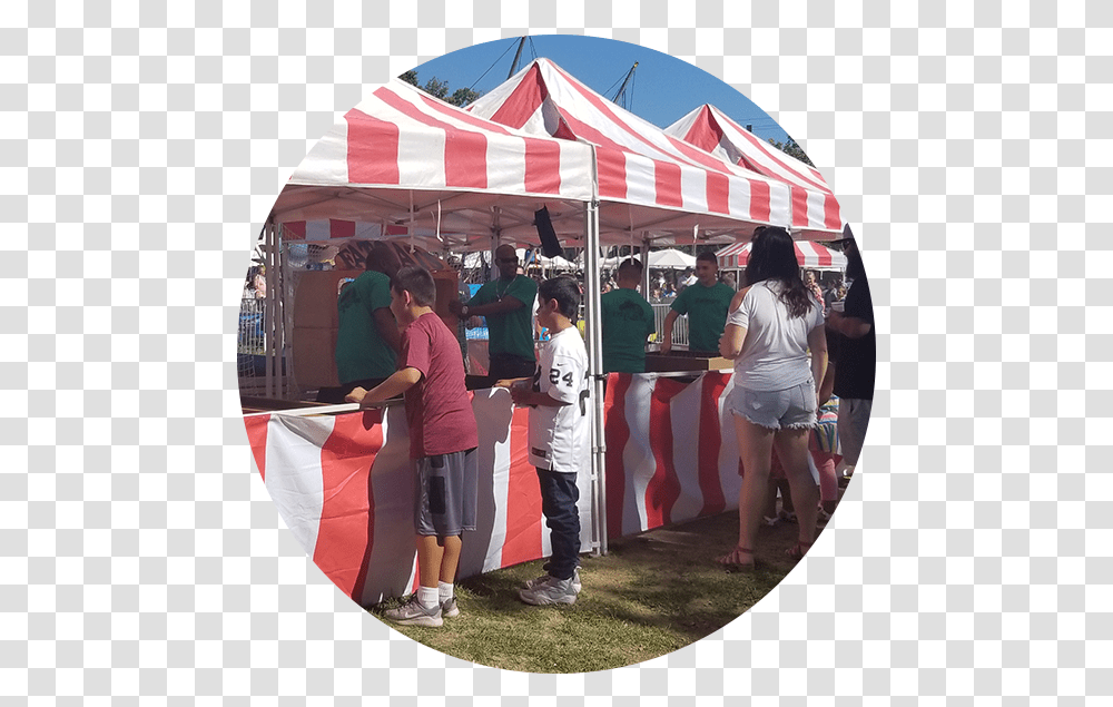 Midway Fun, Person, Shorts, Tent Transparent Png