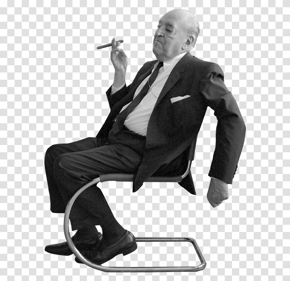 Mies Van Der Rohe, Suit, Overcoat, Chair Transparent Png