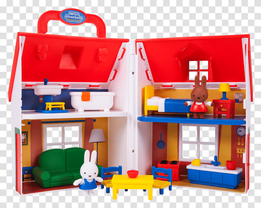 Miffy House Playset Miffy's Adventures Big And Small Miffy's House, Furniture, Bed, Toy, Bunk Bed Transparent Png