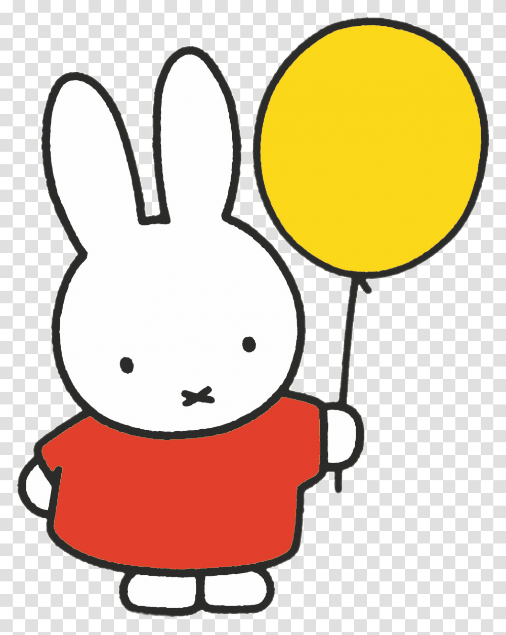 Miffy Yellow Balloon Miffy Clipart, Drum, Percussion, Musical Instrument, Pottery Transparent Png