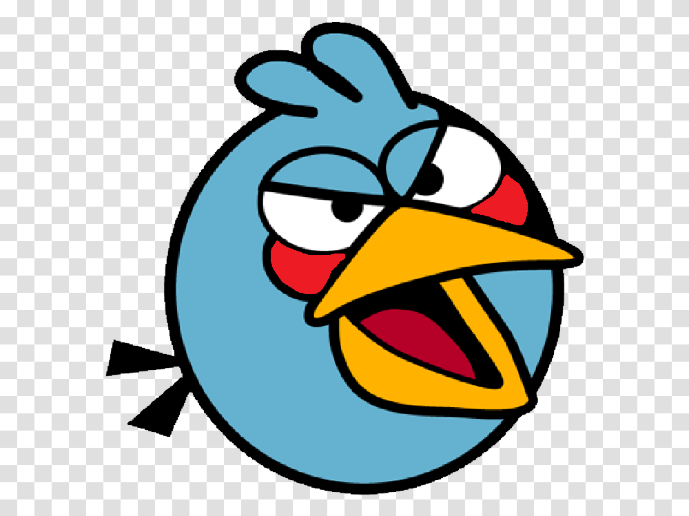 Mighty Blue Bird Easy Drawings Angry Birds Transparent Png