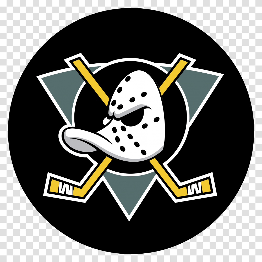 Mighty Ducks Logo, Emblem, Trademark, Armor Transparent Png