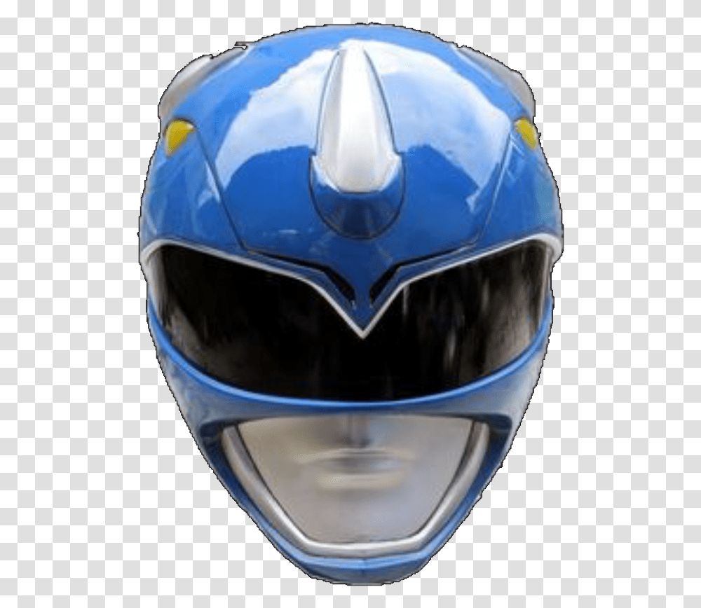 Mighty Morphin Blue Ranger Helmet Blue Mighty Morphin Power Ranger Helmet, Apparel, Crash Helmet, Mixer Transparent Png