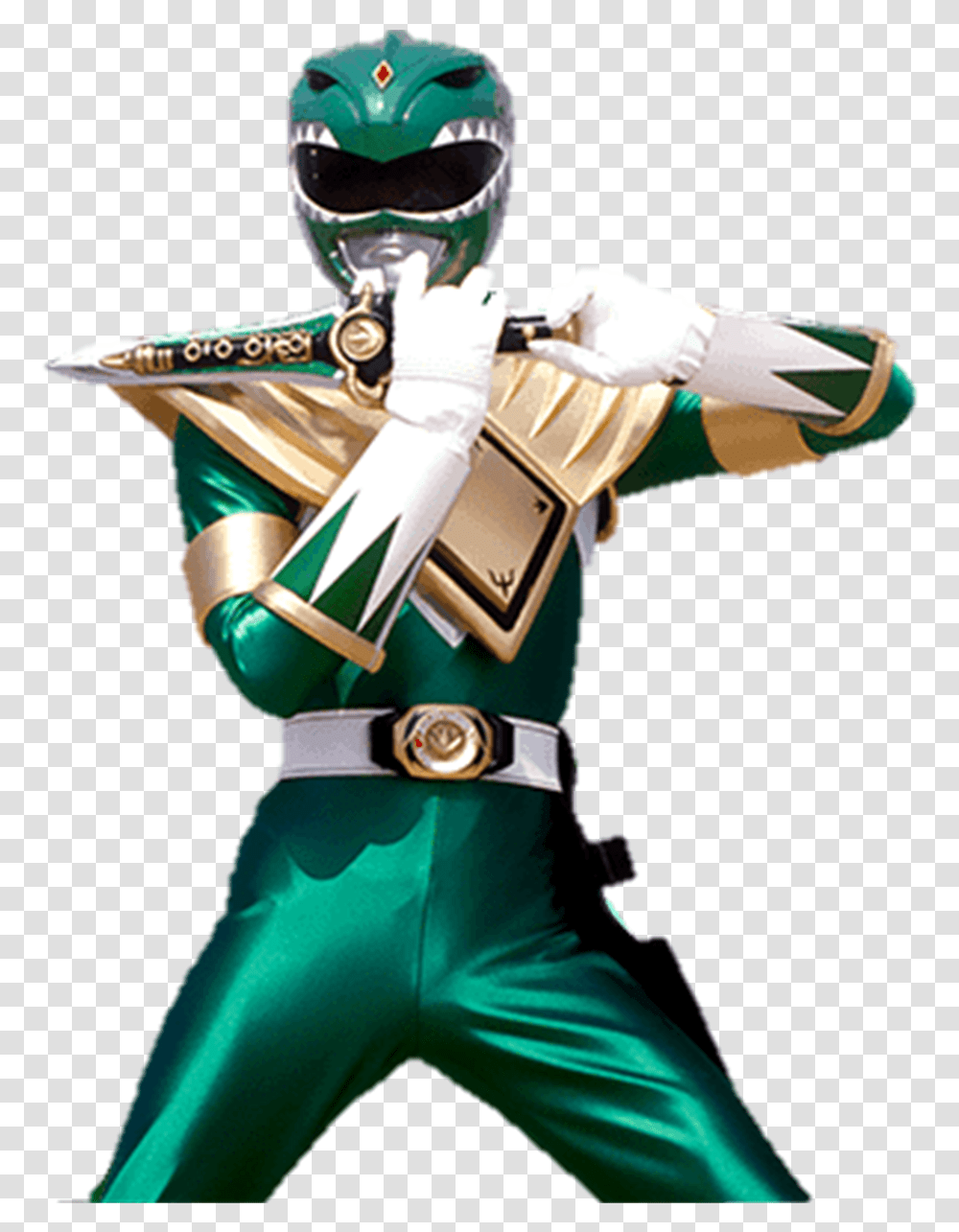 Mighty Morphin Green Ranger Amp Dragon Dagger Mighty Morphin Power Rangers, Person, Human, Costume, Legend Of Zelda Transparent Png